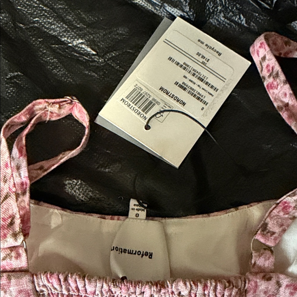 NWT Reformation Hattie Linen Corset Top - Picture 3 of 5